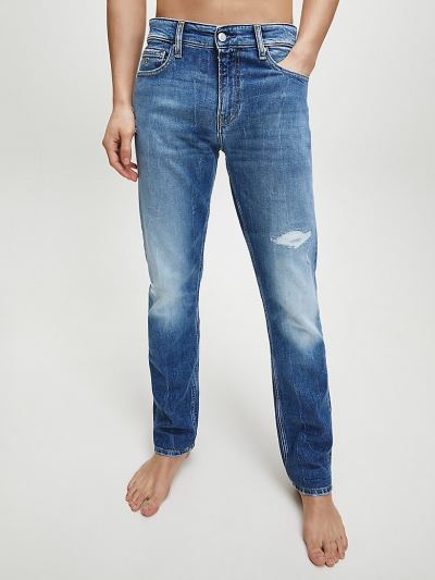 Calvin Klein Ruhák HU524488 | Calvin Klein Slim Férfi Farmernadrág Kék
